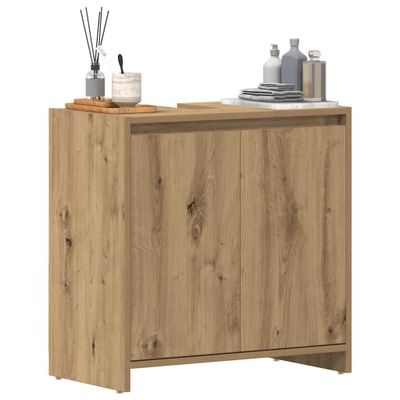 vidaXL Kúpeľňová skrinka pod umývadlo Dub Artisan 60x33x60 cm
