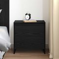 vidaXL Nočný stolík Čierny dub 45 x 34 x 44,5 cm Kompozitné drevo