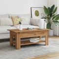 vidaXL Konferenčný stolík dub artisan 105x55x42 cm kompozitné drevo