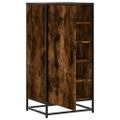 vidaXL Regál na topánky dymový dub 48x38x97,5 cm spracované drevo