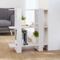 vidaXL Knižnica/deliaca stena biela 80x30x87 cm