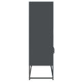 vidaXL Highboard Antracit 68x39x123 cm Oceľ