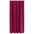 vidaXL Záclony na zatemnenie s krúžkami 2 ks Víno červené 175 x 140 cm