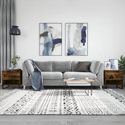 vidaXL Konferenčné stolíky 2 ks dymový dub 50x46x50cm kompozitné drevo