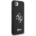 Puzdro Guess HC Fixed Glitter Big 4G pre iPhone 16e čierna