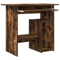 vidaXL Stôl dymový dub 80x45x74 cm spracované drevo