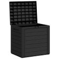 vidaXL Záhradný úložný box antracitový 58,5x46x55 cm polypropylénový