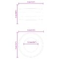 vidaXL Bumpers na stolný futbal 16 ks Čierna 3 x 3 x 2 cm TPE