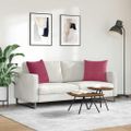 vidaXL Vankúše na pohovku 2 pcs Víno červené 50 x 50 cm
