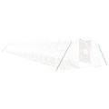 vidaXL Fóliovník s oceľovým rámom biely 72 m² 24x3x2 m