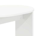 vidaXL Bočný stôl Biela 50 x 39,5 x 55 cm Kompozitné drevo