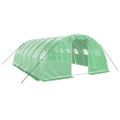 vidaXL Fóliovník s oceľovým rámom zelený 24 m² 6x4x2 m