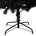 vidaXL Umelý vianočný stromček so stojanom, čierny 240 cm, PVC