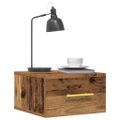vidaXL Nočný stolík 2 ks 35 x 35 x 20 cm Kompozitné drevo Staré drevo
