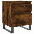 vidaXL Nočný stolík dymový dub 40x35x50 cm kompozitné drevo