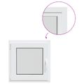 vidaXL Otočné a sklopné okno do suterénu RISOR 50 x 50 cm PVC a sklo