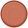 vidaXL Kruhový kvetinový podnos 24 ks Tehlovo červená Ø 27 x 2,5 cm