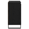vidaXL Servírovacia skriňa Čierny dub 60 x 35 x 70 cm Kompozitné drevo