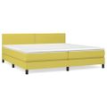 vidaXL Boxspring posteľ s matracom zelená 200x200 cm látka