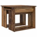 vidaXL Súprava na kávový stolík 2 ks Staré drevo 50 x 52 x 42 cm