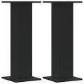 vidaXL Stojany na reproduktor 2 ks čierne 30x30x80 cm kompozitné drevo