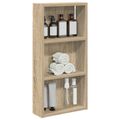 vidaXL Kúpeľňová nástenná skriňa Sonoma dub 30 x 10 x 60,5 cm