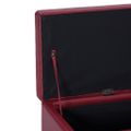 vidaXL Lavica s úložným priestorom 116 cm, vínovo červená, umelá koža