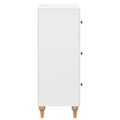 vidaXL Zásuvkový kabinet Biela 66 x 34,5 x 90 cm Kompozitné drevo