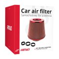 Kužeľový vzduchový filter ČERVENÝ + 3 adaptéry AMIO-01042