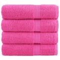 vidaXL Prémiové utierky na ruky SOLUND 4 ks ružové 50x100 cm 600 g/m²
