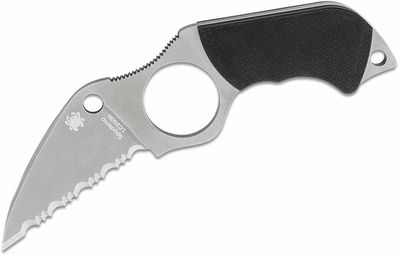 Spyderco FB14S5 Swick 5 nôž na krk 6,9 cm, Satin, čierna, G10, puzdro Boltaron®