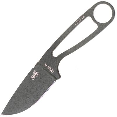ESEE IZULA-OD-KIT Complete Kit nôž na krk 6,7 cm, čierna, uhlíková oceľ, plastové puzdro, súprava