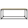 vidaXL Konferenčný stolík dub sonoma 102x50x40cm sprac. drevo a železo