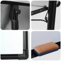 vidaXL Magnetická biela tabuľa Čierna a biela 62 x 62,5 x 197 cm EPS