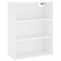 vidaXL Vysoká skrinka biela 69,5x32,5x180 cm kompozitné drevo
