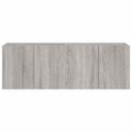 vidaXL TV nástenné skrinky s LED svetlami 2 ks sivé sonoma 60x35x41 cm