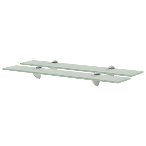 vidaXL Nástenná polička 2 ks sklo 60x10 cm 8 mm