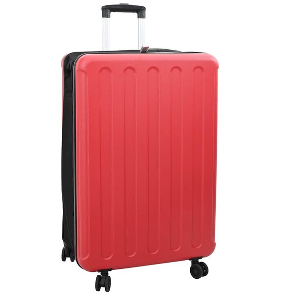 vidaXL Kufor so zámkom Červená 50 x 30 x 76 cm ABS plast