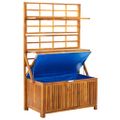 vidaXL Úložný box s mriežkou 99x55x160 cm akáciový masív