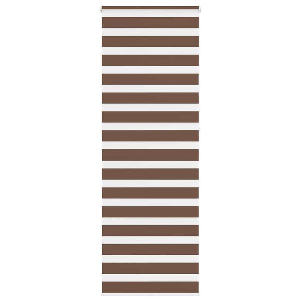 vidaXL Zebra roleta hnedá 70x230 cm šírka látky 65,9 cm polyester