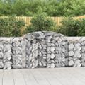 vidaXL Oblúkové gabiónové koše 11 ks 300x50x100/120cm pozinkov. železo