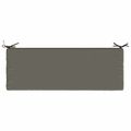 vidaXL Vankúš na lavičku SOEST 100% polyester Sivá 100 x 40 x 5 cm