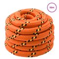 vidaXL Lano na čln 4 mm 10 m Oranžová