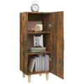 vidaXL Komoda dymový dub 34,5x34x90 cm spracované drevo