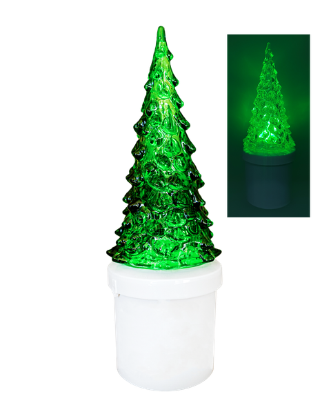 HD-134 LED sviečka zelený stromček - blikajúci plameň HOME DECOR