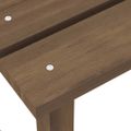 vidaXL Záhradná stolička Adirondack so stolíkom jedľový masív hnedá