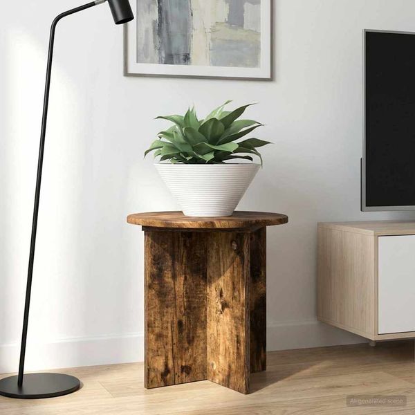 vidaXL Stojan na rastliny 2 pcs Dymový dub 40 x 40 x 40 cm
