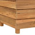 vidaXL Vyvýšený záhon 100x40x55 cm, recyklované tíkové drevo a oceľ