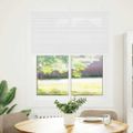vidaXL plisovaná roleta biela 105x100 cm šírka látky 104,4 cm
