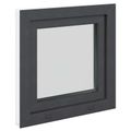 vidaXL Otočné a sklopné okno do suterénu RISOR 60 x 60 cm PVC a sklo